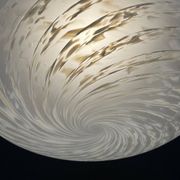 Large swirling Murano glass pendant lamp from Vetri Murano, Italy, 1970s.