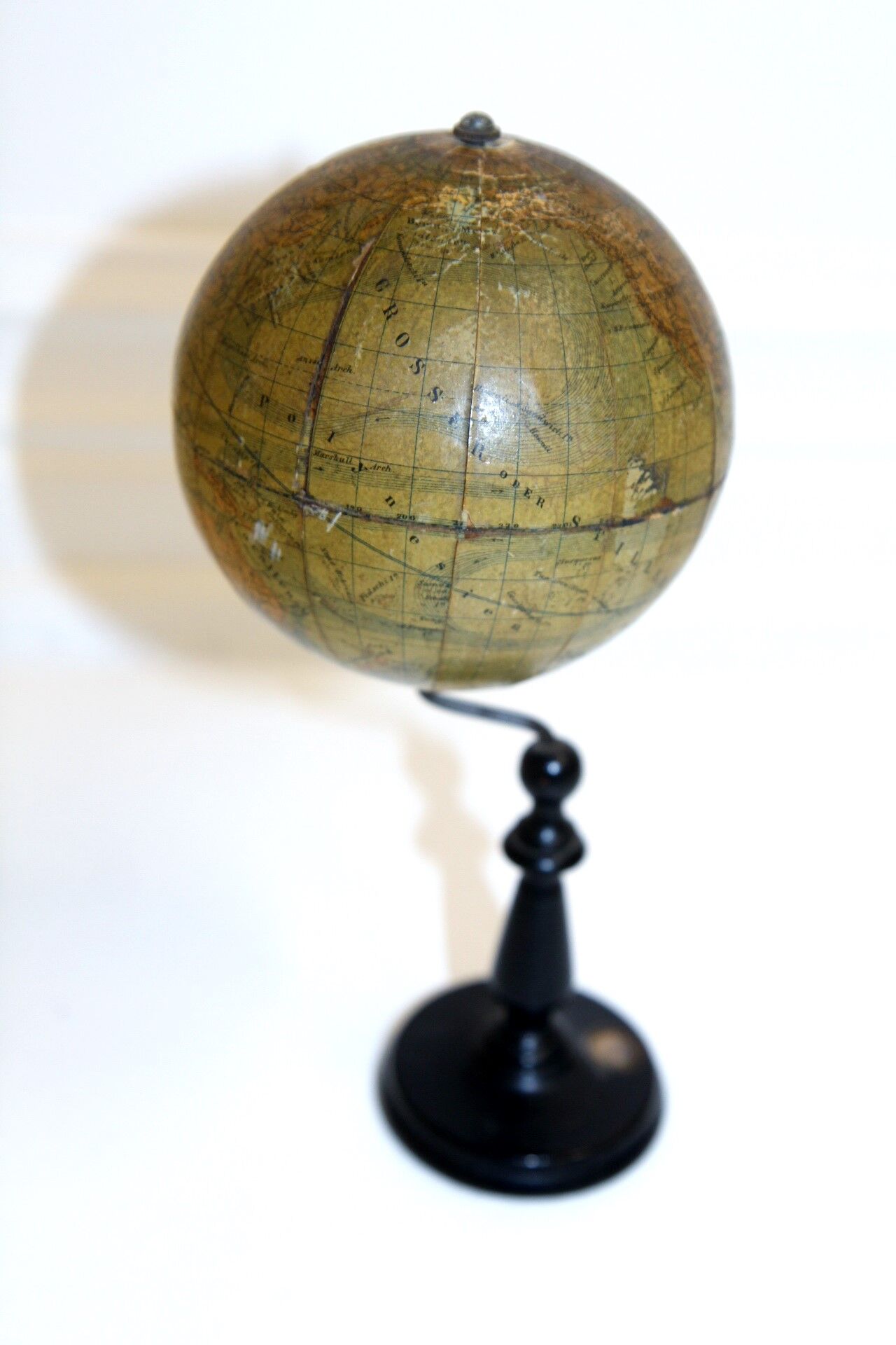 Wooden globe, Sweden, 1940