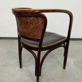Secession office chair no. 715F by Gustav Siegel for J&J Kohn
