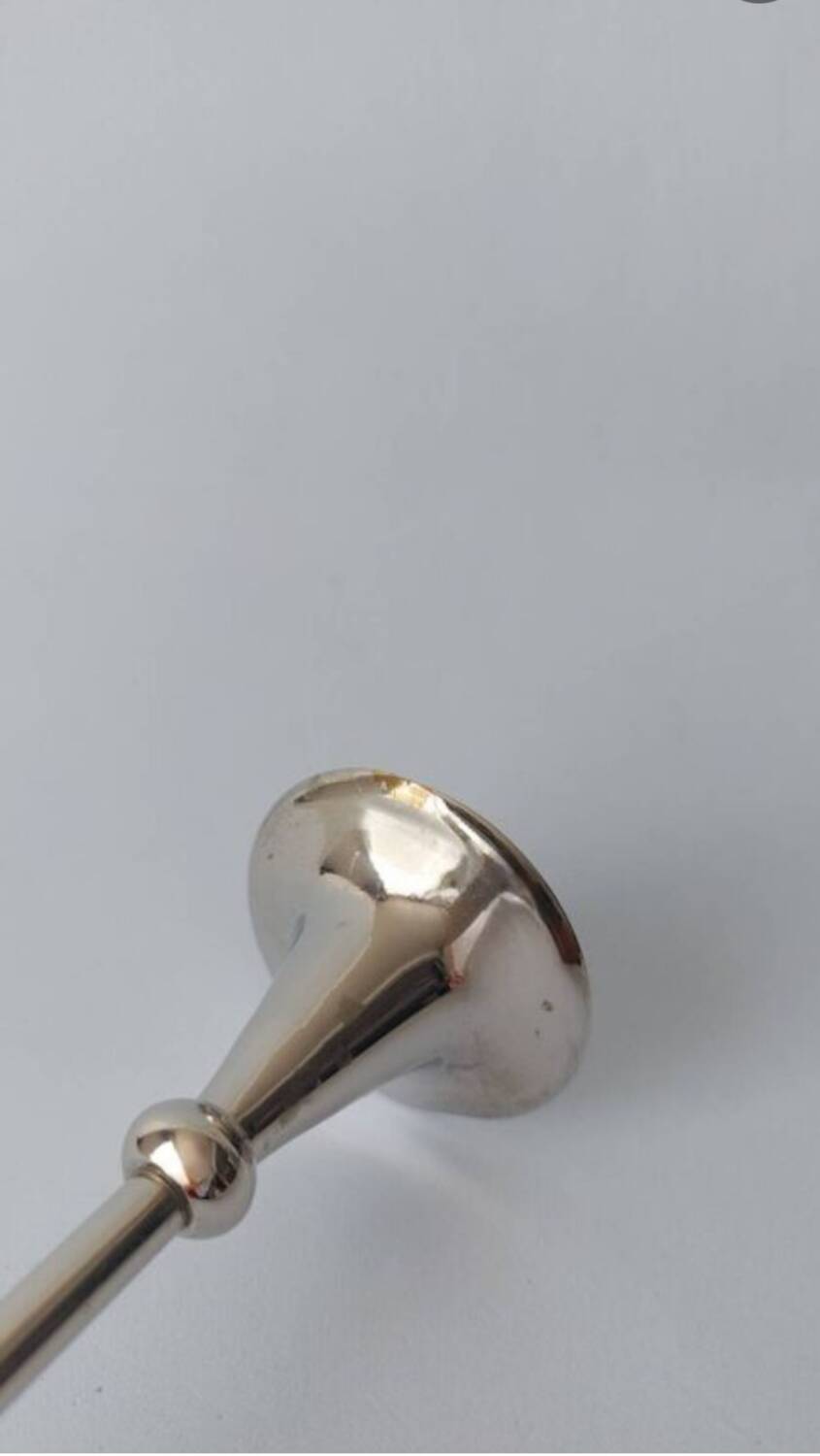 Silver metal designer candlestick