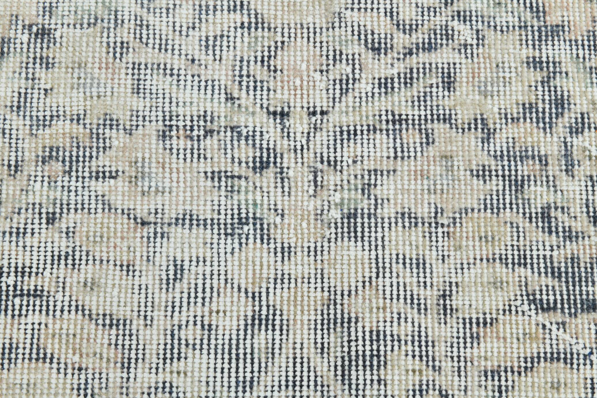 5x8 Navy Blue Beige Vintage Persian Rug, 144x259Cm SK 21485