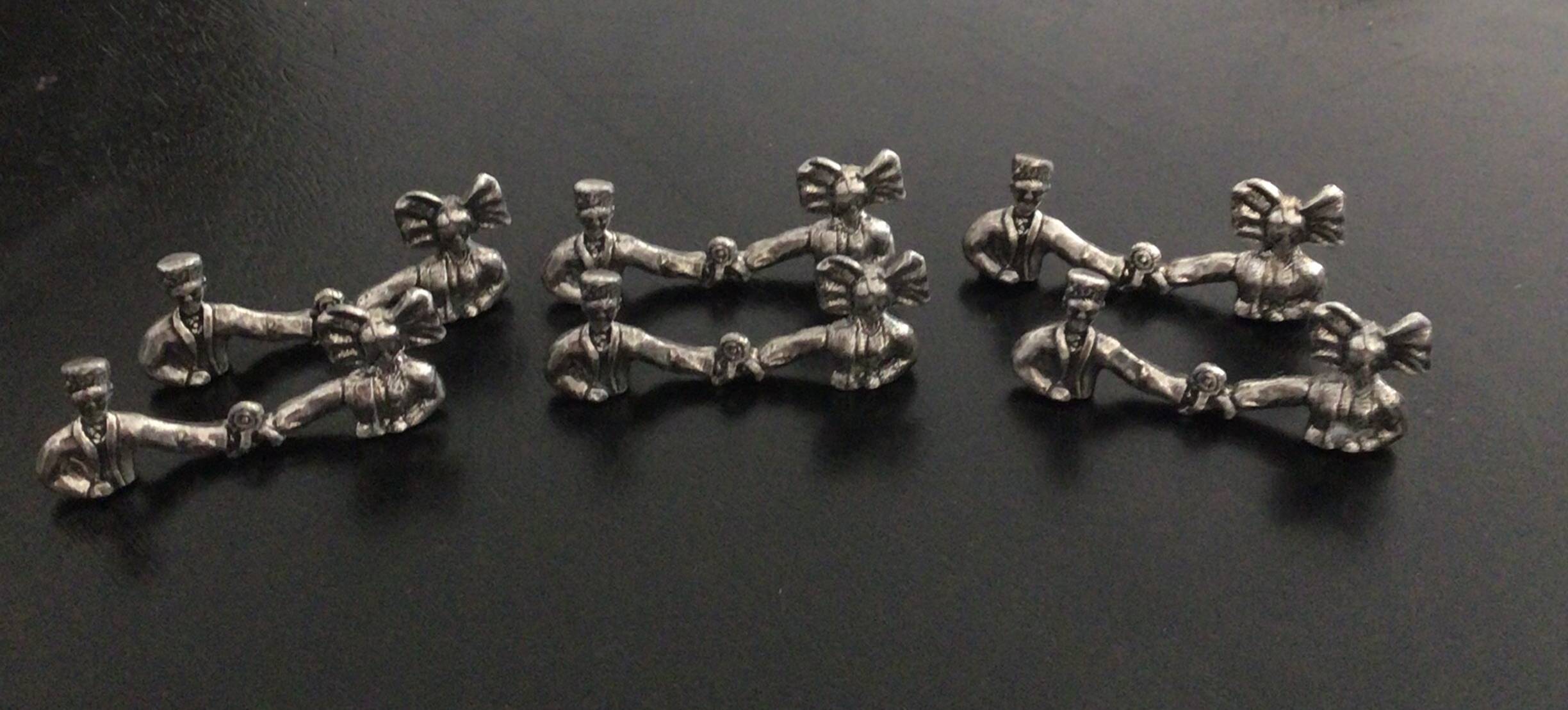 6 porte-couteaux couple alsacien