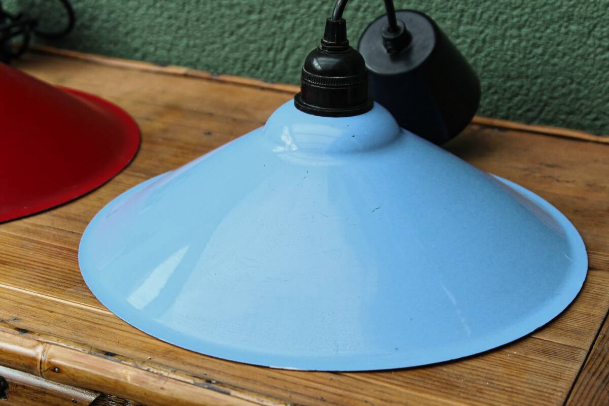 Pair of vintage IKEA T501 pendant lights