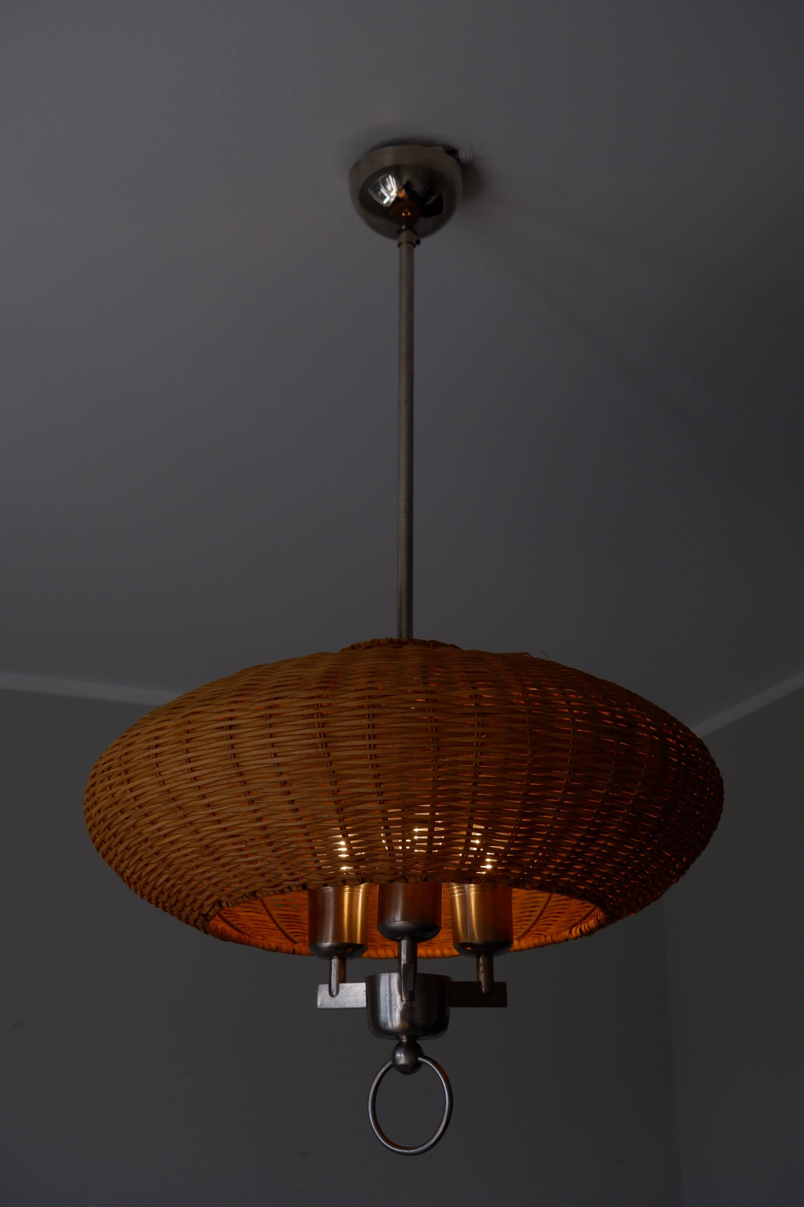Paavo Tynell, model 1355 ceiling lamp manufactured by Taito in the 1940s