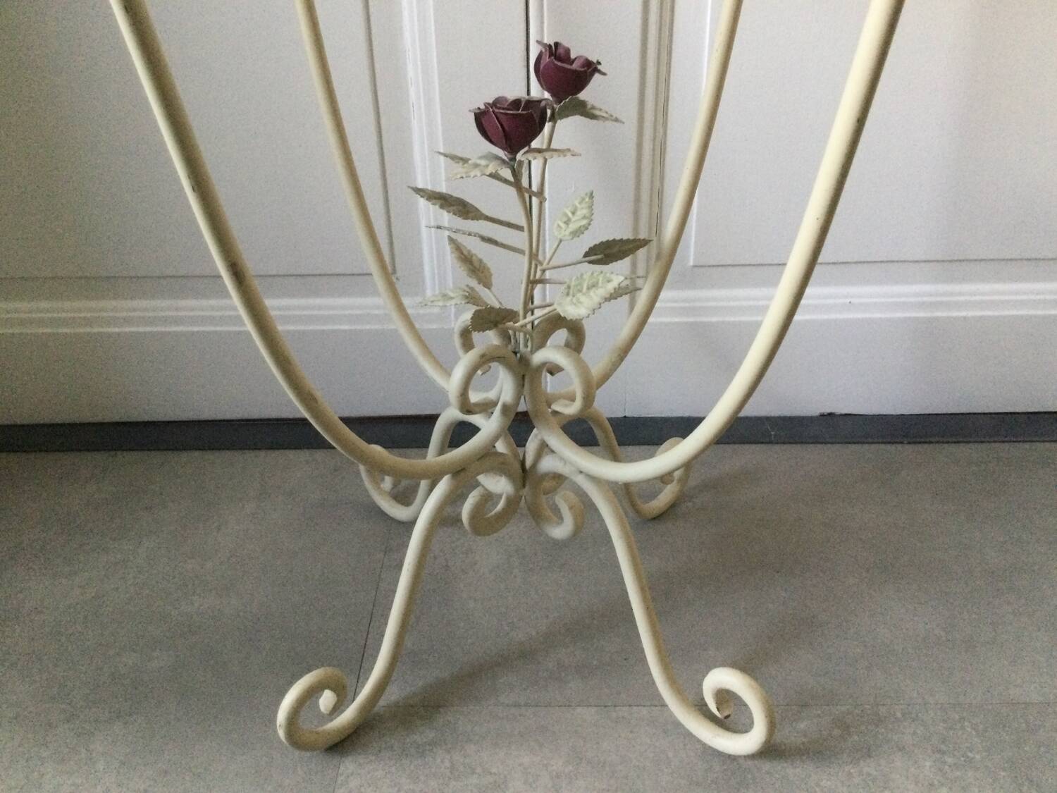 Art Nouveau style iron console