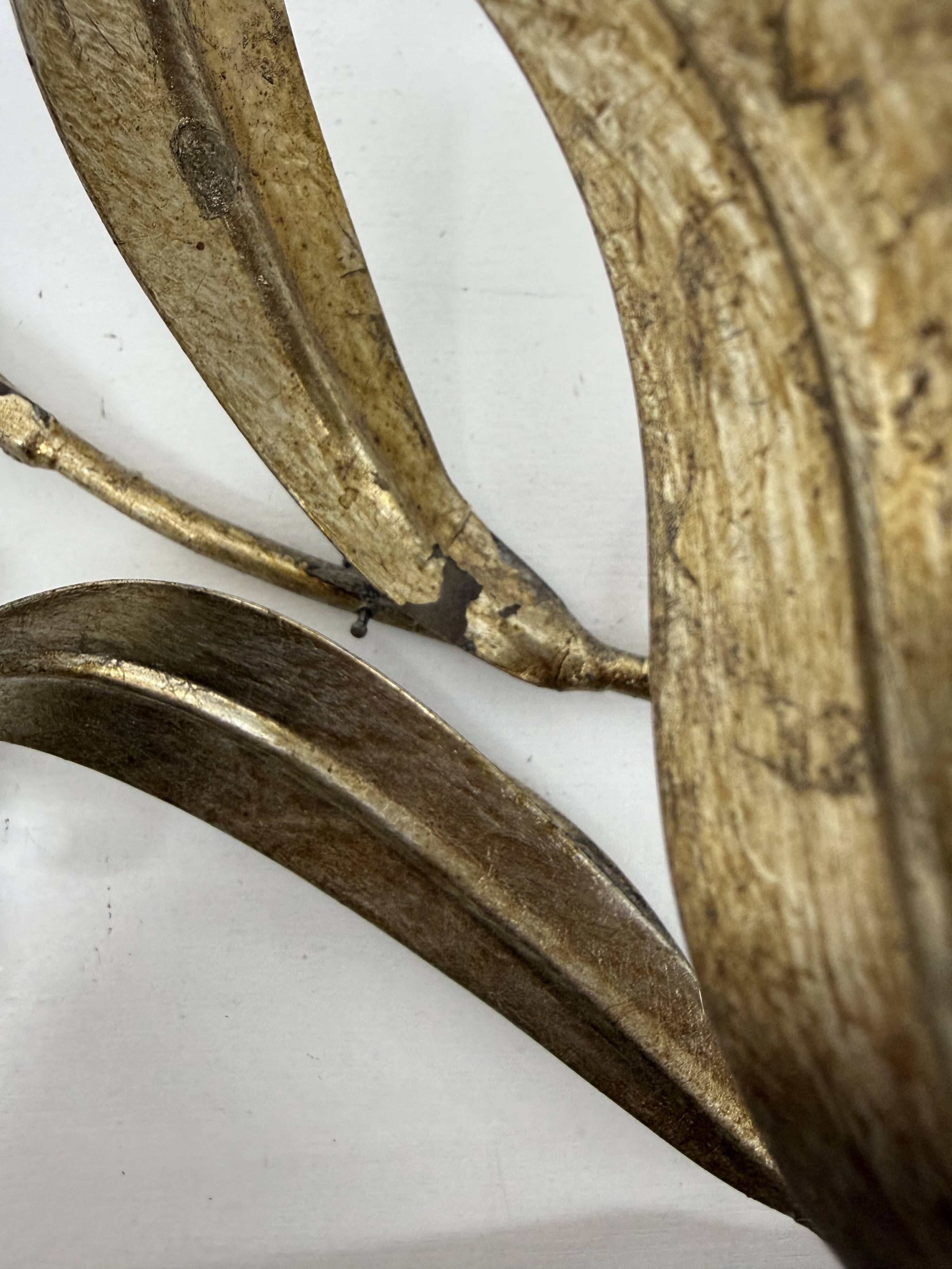 Mid-century design banci style wall lamp sconce crystal flower bouquet