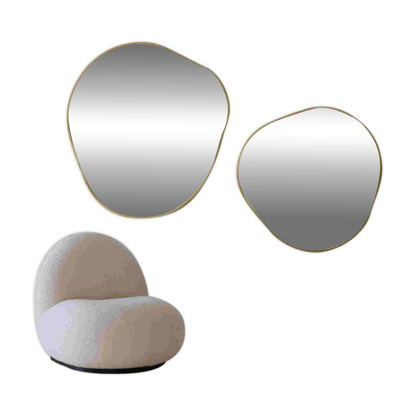 Bossa Nova Irregular Mirror Duo