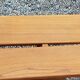 Solid elm bench from the 70s