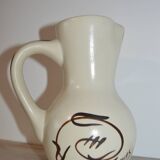 Ceramic pitcher signed Cazalas