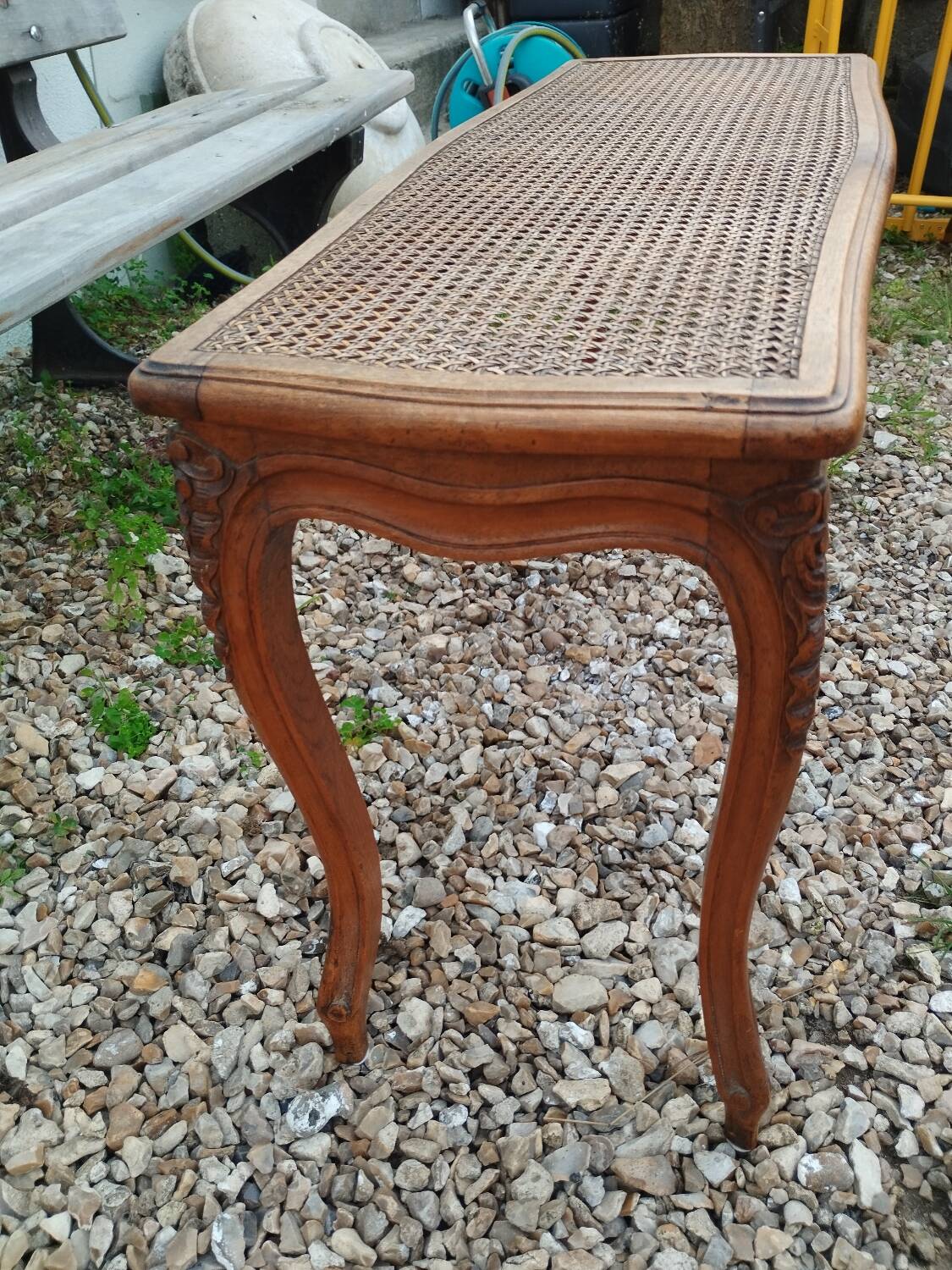 Banquette de piano ancienne style Louis XV