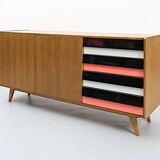 Model U-460 Sideboard in Oak by Jiří Jiroutek for Interier Praha, 1965