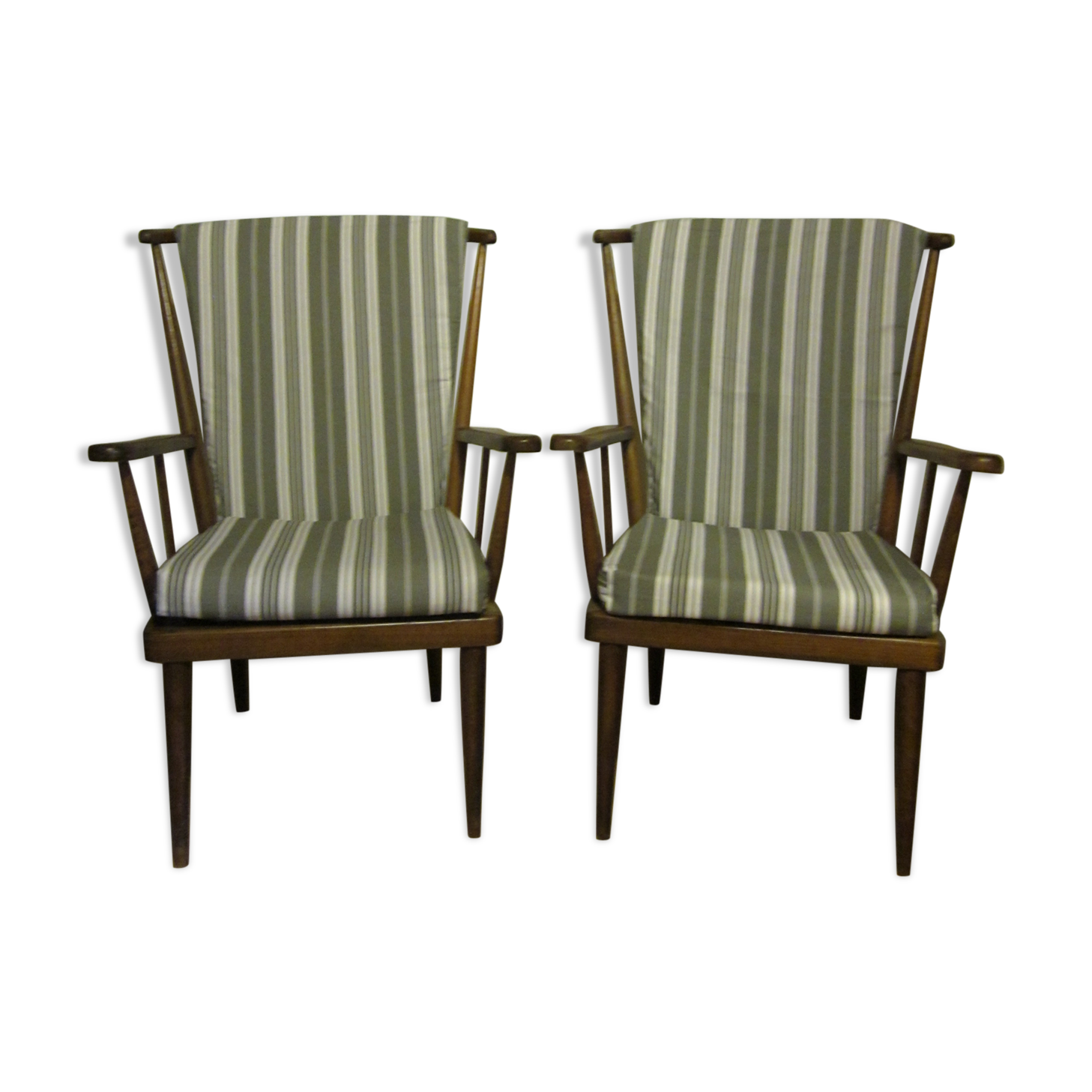 Pair of Baumann armchairs of the 60s