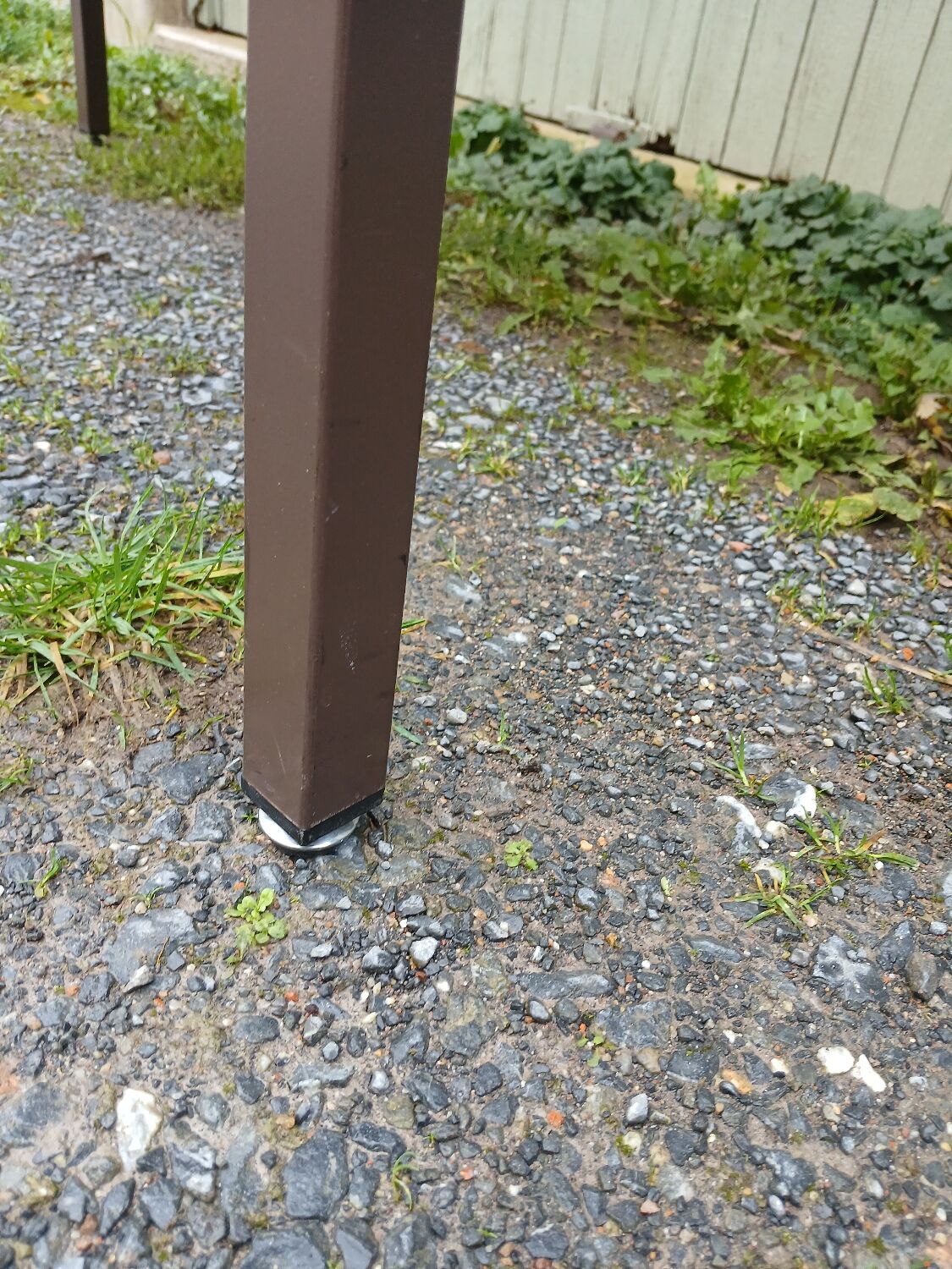 Table ancienne en formica et métal