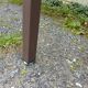 Antique table in Formica and metal