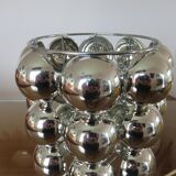 "Half spheres" lamp in chrome polycarbonate 70s