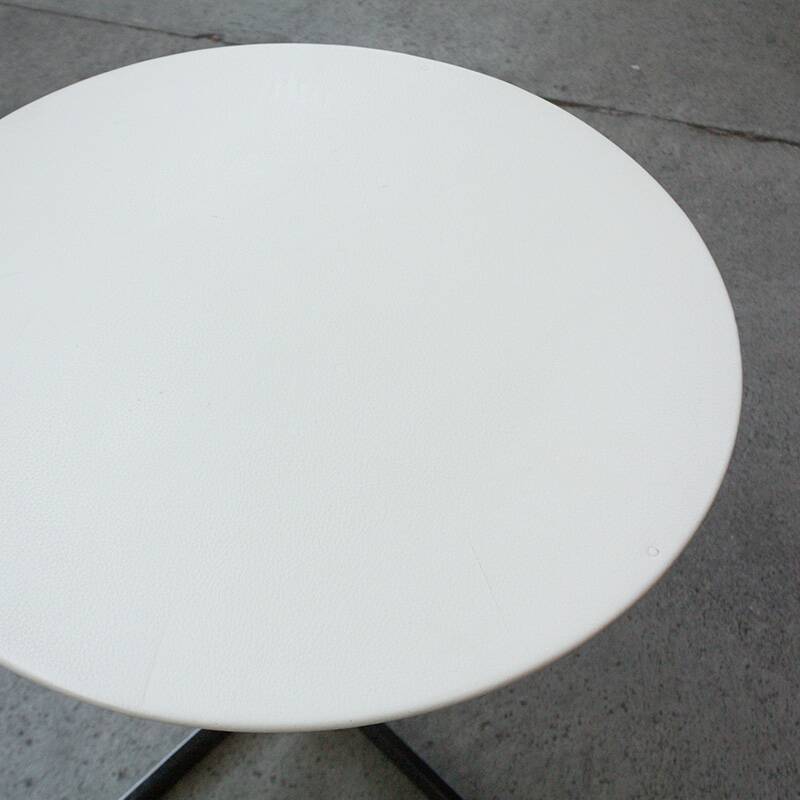 Table basse Poltrona Frau en cuir Blanc