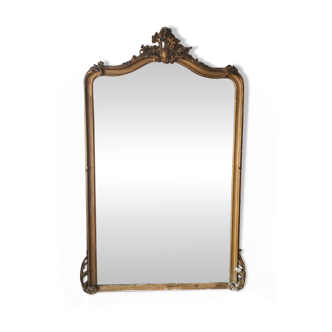 Antique gilded mirror 150 x 90 with moldings