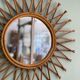 Old rattan mirror