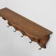 Mid-Century Belgian Oak Wall-Mounted Coat Rack in Bruegel Style