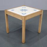 1970s Small Tile Beech Table, Denmark
