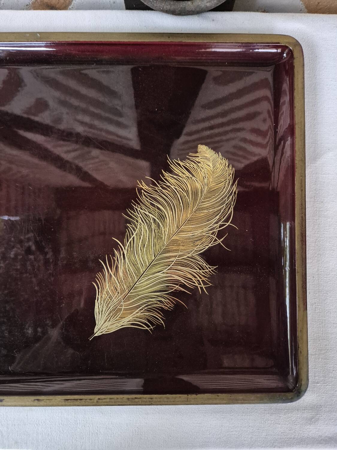 Japanese lacquered tray