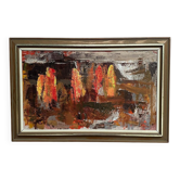 Original Swedish Oil On Canvas – “Landscape” By Ingemar Callenberg – Signed – Vintage & Framed
