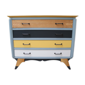 Commode type scandinave sunshine pied compas