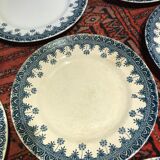 Flat plates (x12) iron earth. St Amand & Hamage.