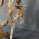Girandole candle holder with crystal and bronze tassel with 3 lights, 1900