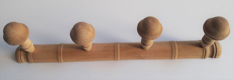 Coat rack integrated wood wall mounts