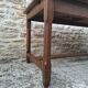 Extendable oak farmhouse table