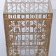 Gold metal wine rack or cocktail bar, 1950s, italy