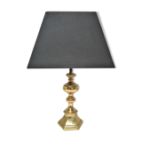 Solid gold brass lamp in neo-classical style