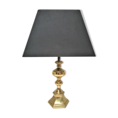 Solid gold brass lamp in neo-classical style