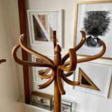 Light wooden parrot coat holder 6 patères