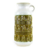 Ceramic floor vase with relief pattern, West Germany, 1970s