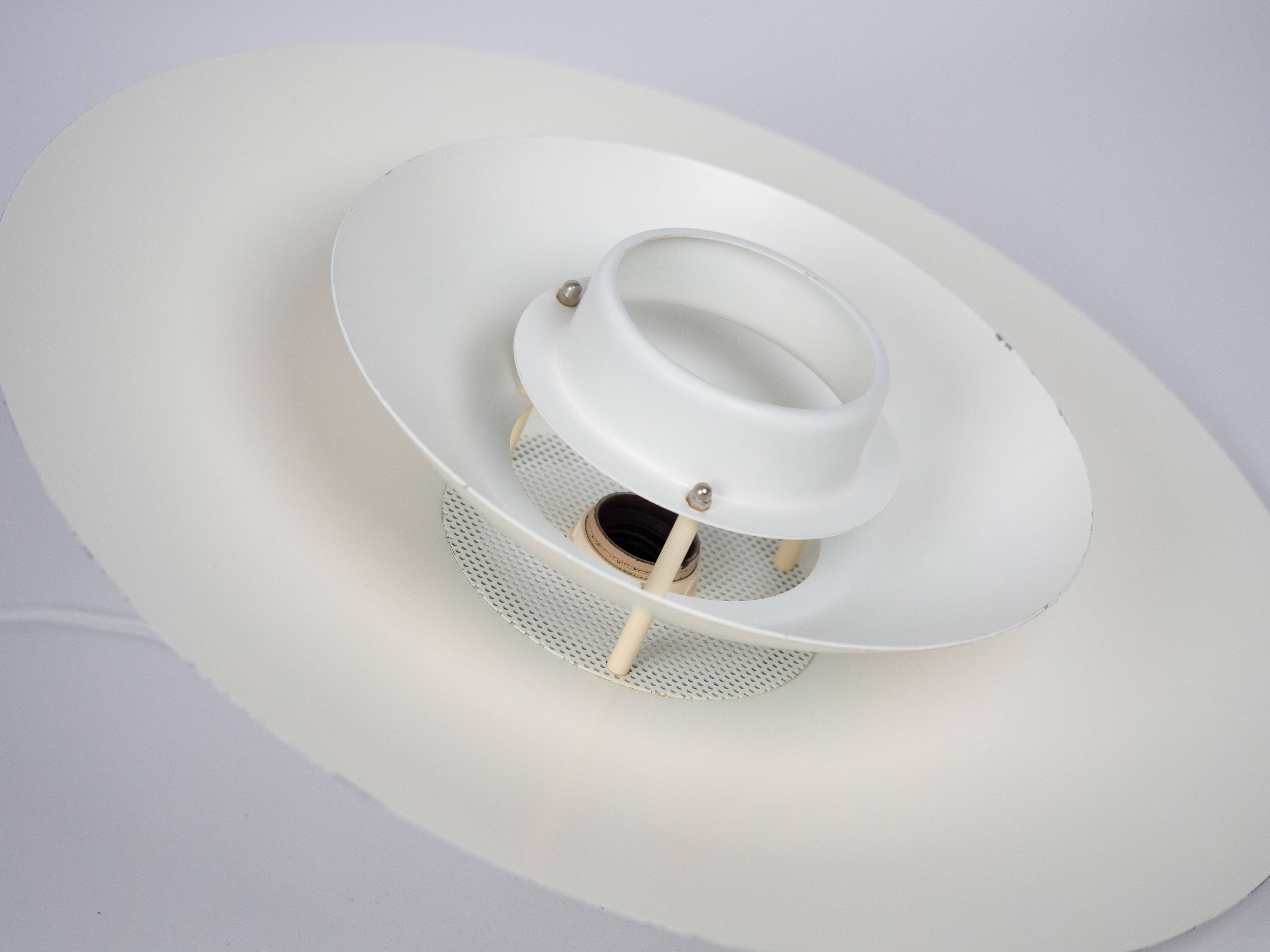 Danish vintage pendant lamp Donau by Kurt Wiborg, Jeka, 1980s