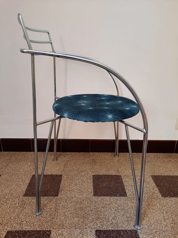 Lot De 6 Chaises Lune D'argent