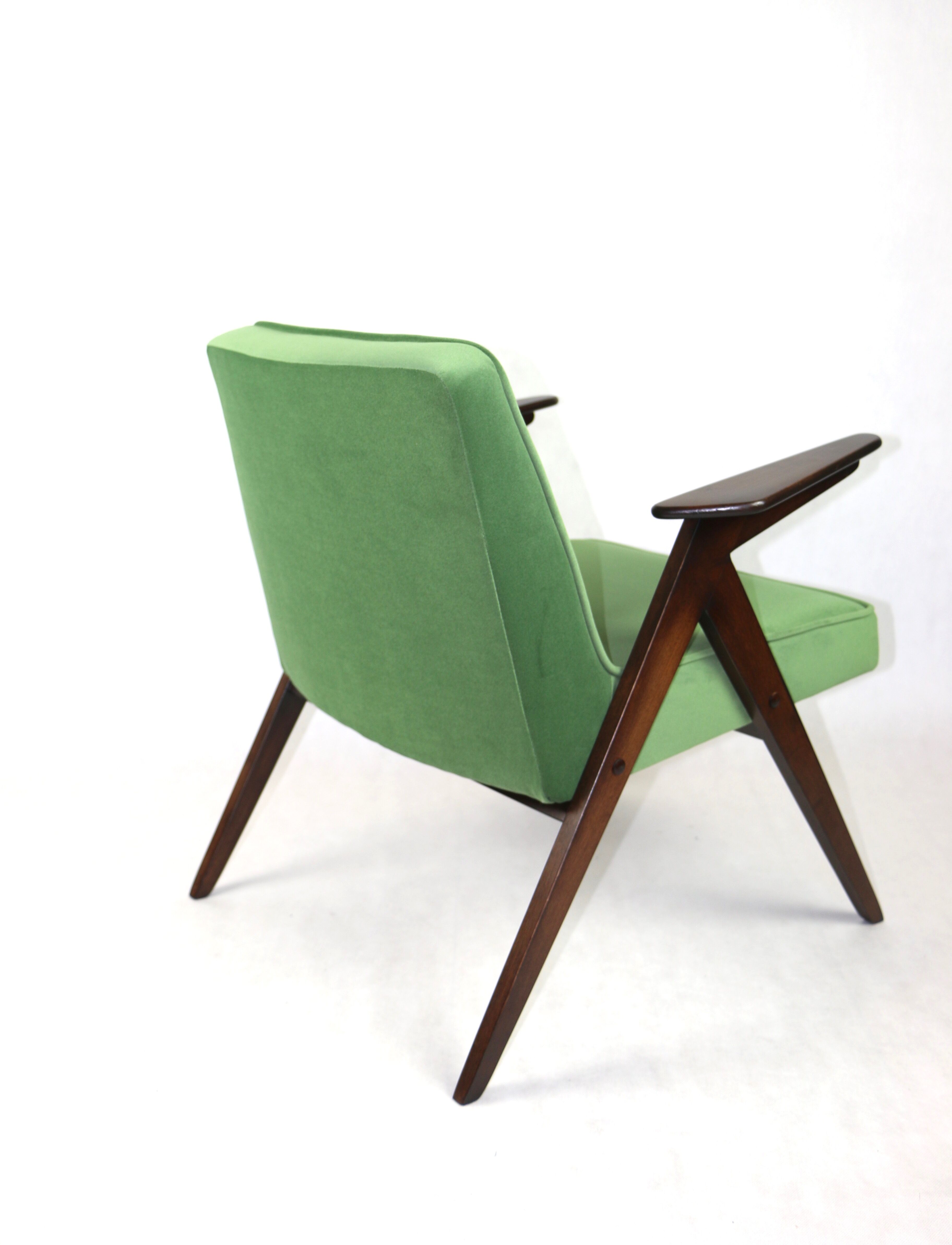 Green Bunny Armchair by Józef Chierowski, 1970s