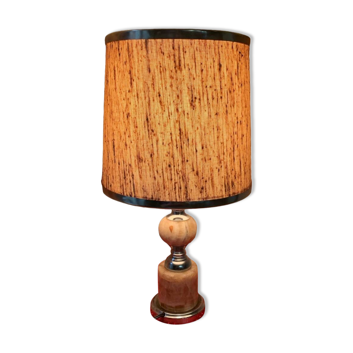 Art Deco marble bedside lamp