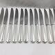 12 entremet knives silver metal net