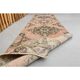 1970s Vintage Turkish Hand-Knotted Wool & Cotton Orange Runner Rug 81x386