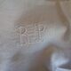 Lot de 5 serviettes de table en coton , ivoire clair , monogramme RP