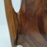 Sculptural pitcher olive wood design 60s