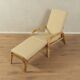 Chaise longue en bambou des années 1960