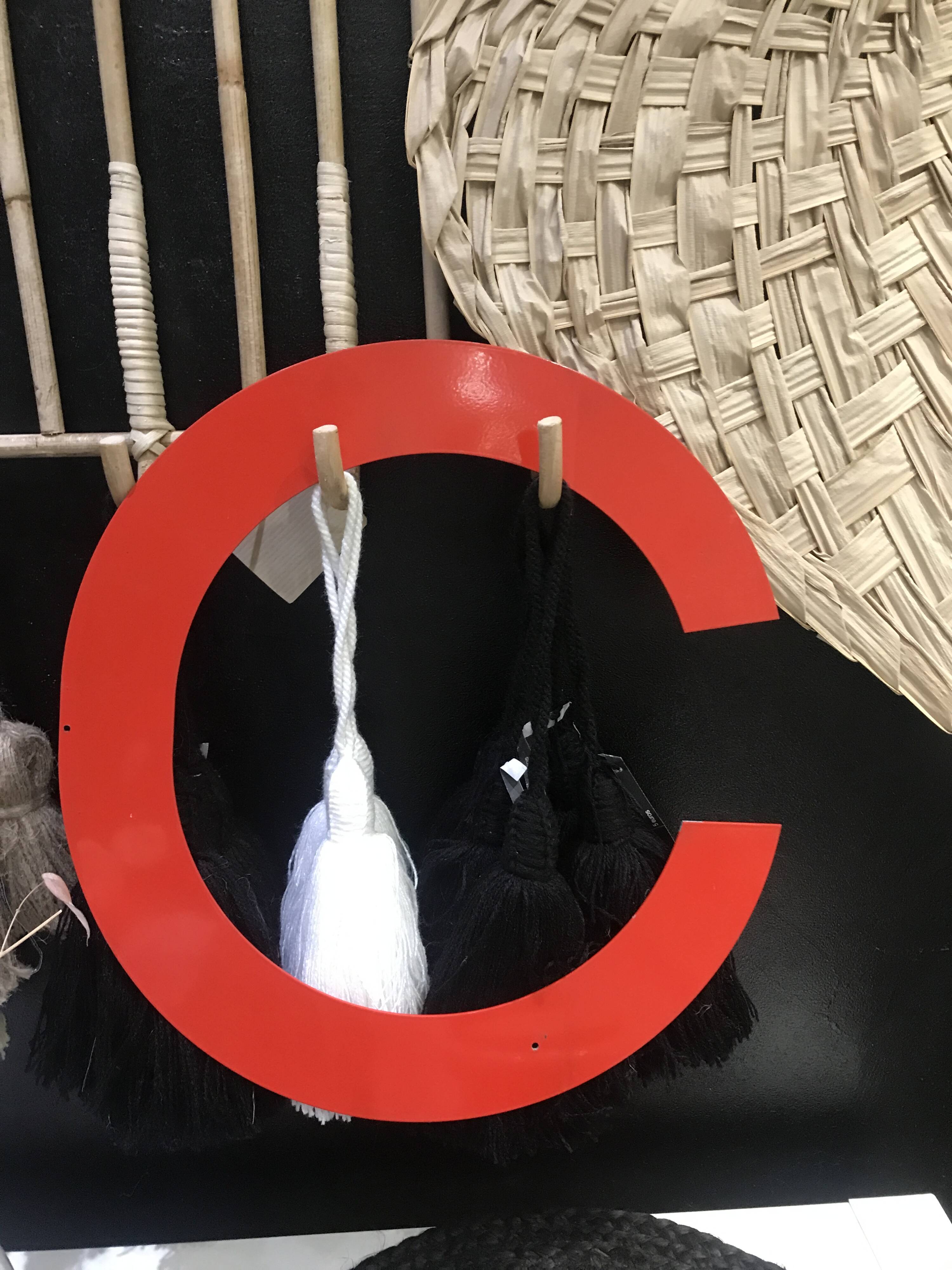 Large vintage metal letters