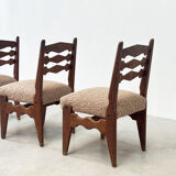 Set of four dining chairs by Guillerme & Chambron