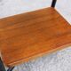 Pair of vintage bedside tables modernists wood and metal