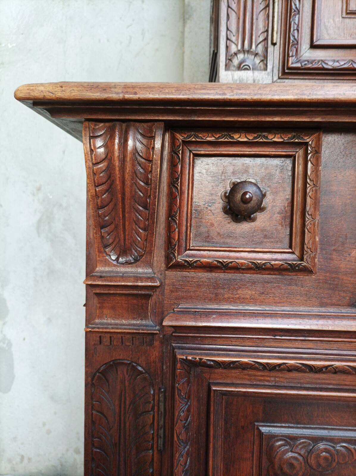 Louis XIII walnut diminutive buffet