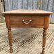 Antique cherry farmhouse table with 2 drawers and 1 pull-out